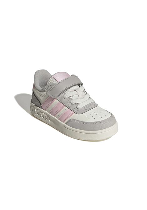 Adidas Breakbase Shoes White Grey Pink Kids ADIDAS CORE | Sneakers | KJ9593-